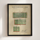 Football Field US Patent Art Print | Dorm Decor For Guys | Sports | Campus Greek Fit