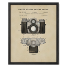 Modern Camera US Patent Wall Print | Dorm Decor | Wall Art