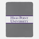 High Point University Blanket - Traditional Gray Band 60"x80" | Custom Gifts | I Official Merchandise | Festive Fit Home