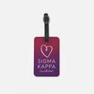 Sigma Kappa Luggage Tag - Maroon Gradient (Set of 2) | Custom Gifts