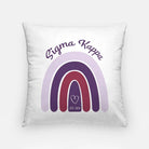 Sigma Kappa Throw Pillow Cover - Rainbow 18" | Official Merchandise | Gifts and Decor | Festive Fit Home