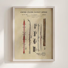 Ski US Patent Wall Print | Sports Themed Dorm Decor | Wall Art