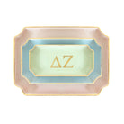 Delta Zeta Gold Monogram Decorative Tray | Sorority Big Little Gifts