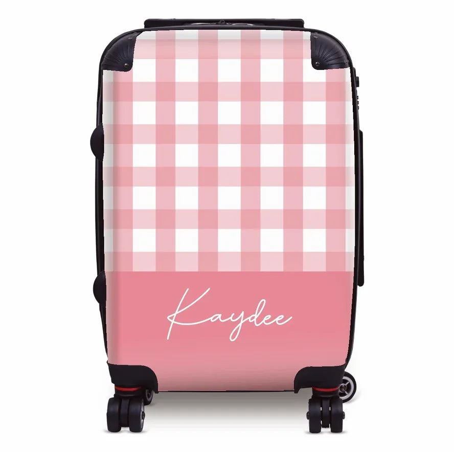 Kaydee Carry-on Suitcase - Gingham Suitcases