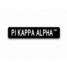 Pi Kappa Alpha Metal Street Sign | PIKE Fraternity Dorm Decor