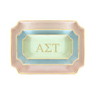 Alpha Sigma Tau Gold Monogram Decorative Tray | Big Little Gifts