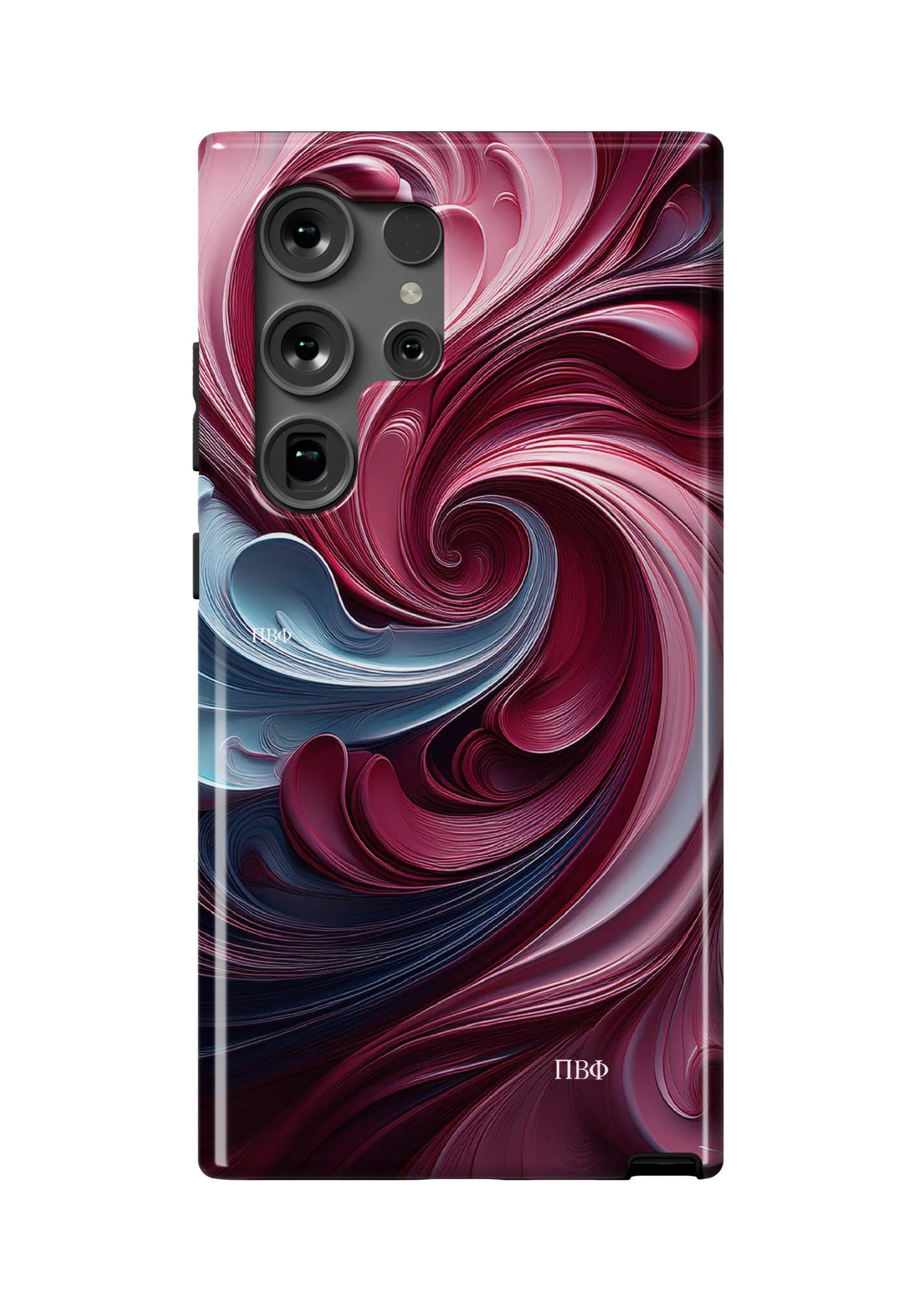 Pi Beta Phi Samsung Galaxy 24, 23 Mobile Phone Case - Swirl Gloss Mobile Phone Cases