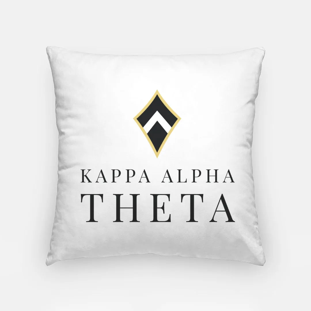 Kappa Alpha Theta 18" Traditional Throw Pillow Cover | Big Little Gift | Campus Greek Fit