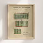 Football Field US Patent Art Print | Dorm Decor For Guys | Sports | Campus Greek Fit