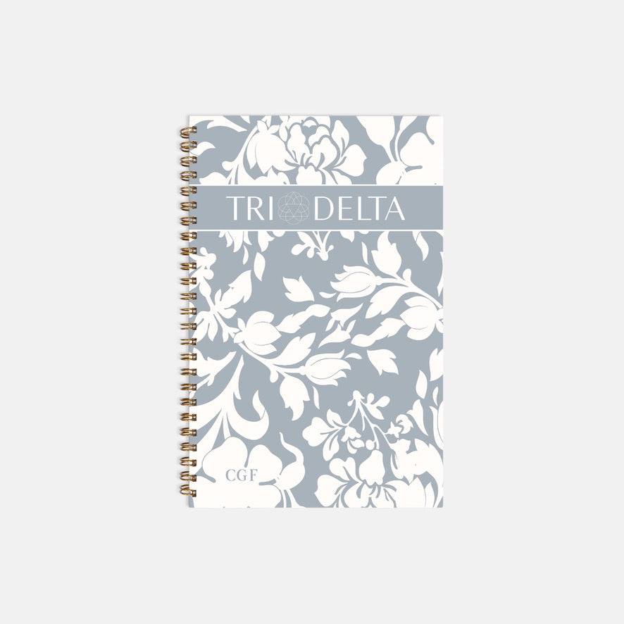 Tri Delta Personalized Hardcover Notebook Journal - Chinoiserie