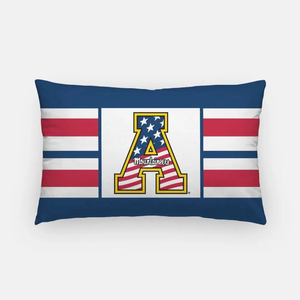 Appalachian State Hero Lumbar Throw Pillow Cover APP STATE Dorm Decor