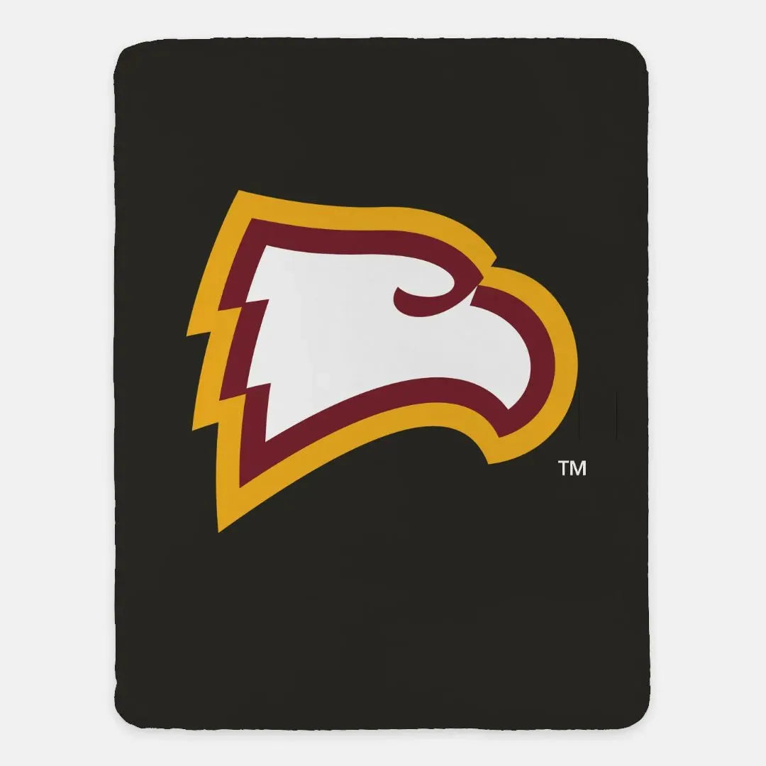 Winthrop University XL 60x80 Sherpa Throw Blanket - Large Logo Throw Blankets