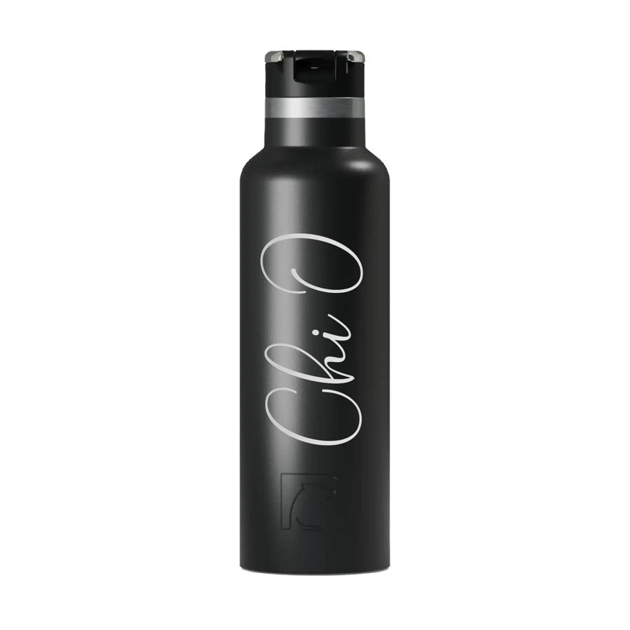 Chi Omega RTIC 20 oz Journey Ceramic Lined Water Bottle -Script