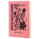 Kappa Kappa Gamma Personalized Leatherette Notebook - Retro Floral