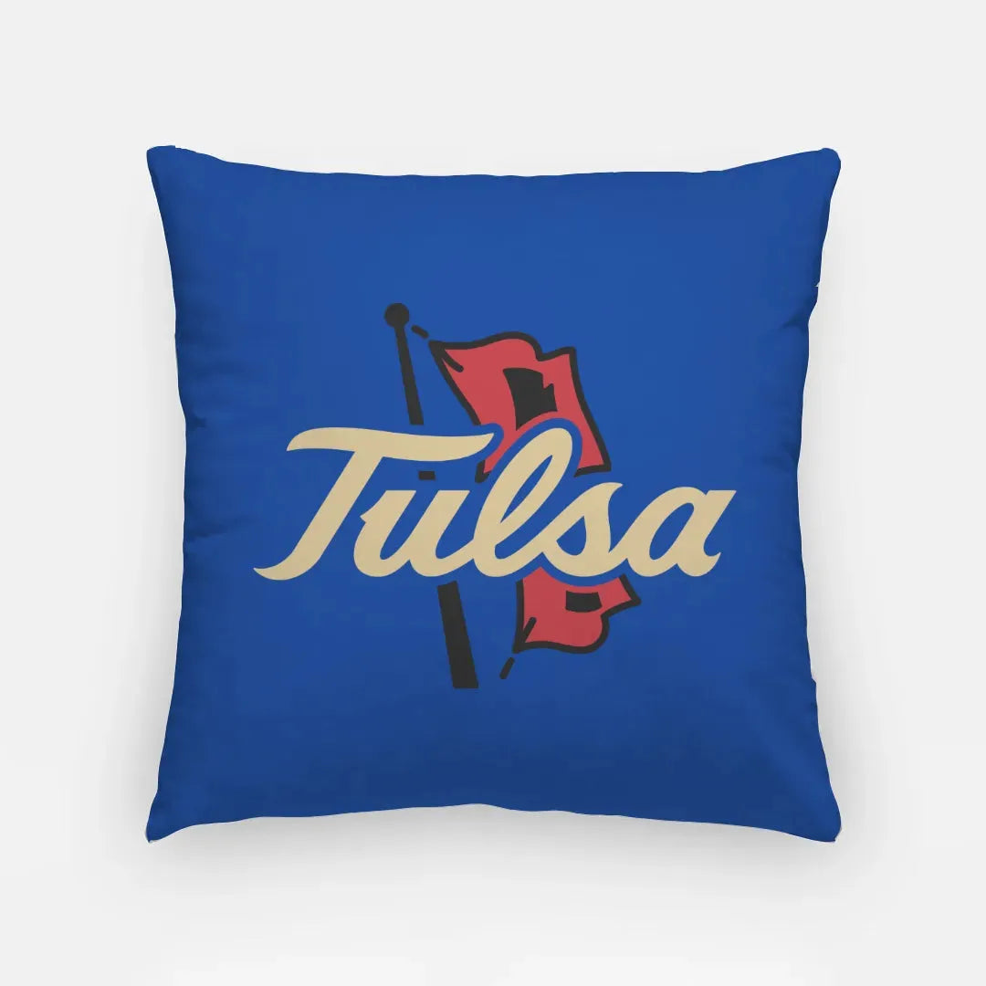 University of Tulsa 18" Throw Pillow Cover - Blue Pillow Covers