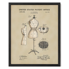 Dress Form US Patent Wall Print | Fashion Wall Print | Dorm Decor