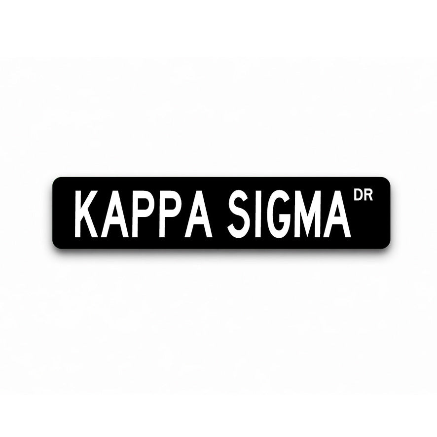 Kappa Sigma Metal Street Sign | College Fraternity Dorm Decor