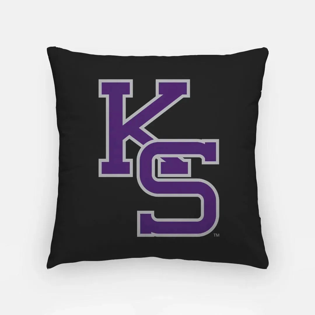 Kansas State University KS 18" Throw Pillow Cover - Black Pillow Covers