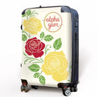 Alpha Gamma Delta 20" Carry-on Suitcase Luggage - Rose Silhouette