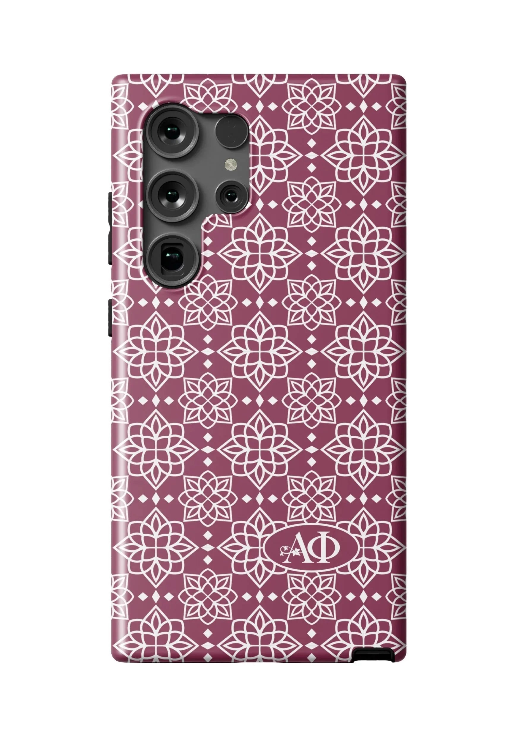 Alpha Phi Samsung Galaxy 24, 23 Mobile Phone Case - Ornate Matte Mobile Phone Cases