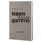 Kappa Kappa Gamma Personalized Leatherette Notebook | KKG