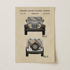 Jeep US Patent Art Print | Wall Art | Dorm Decor - Campus Greek Fit