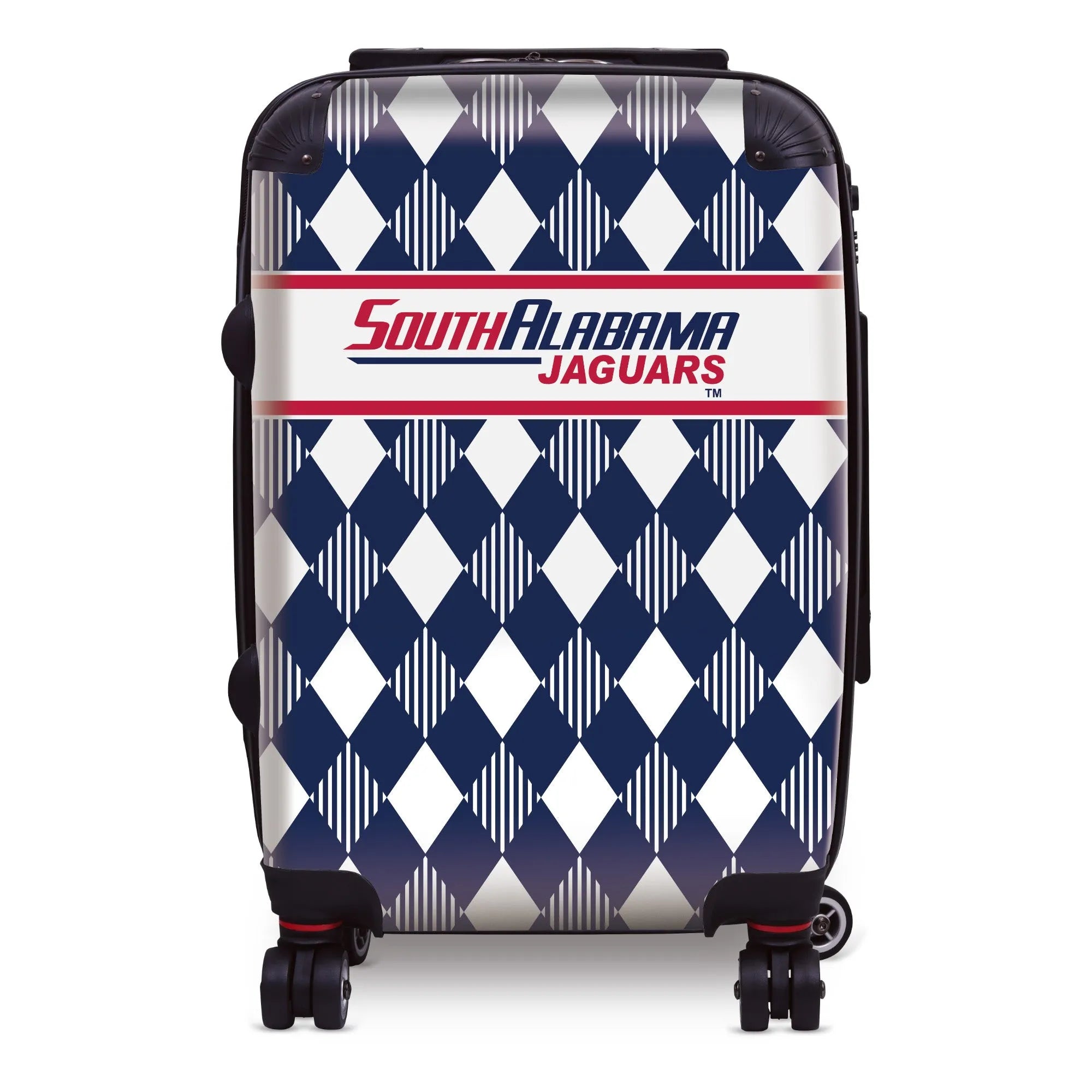 University of South Alabama 20" Carry-On Suitcase Luggage - Argyle