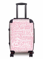 Delta Gamma Carry-on Suitcase - Expression Art Pink Suitcases