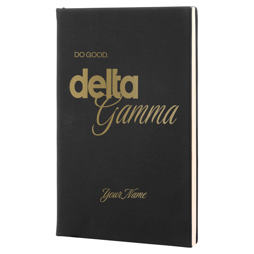 Delta Gamma Personalized Leatherette Notebook | DG