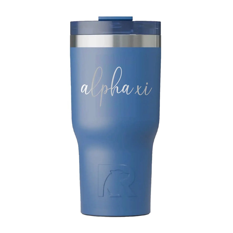 Alpha Xi RTIC 20 oz Essential Ceramic Lined Tumbler - Script