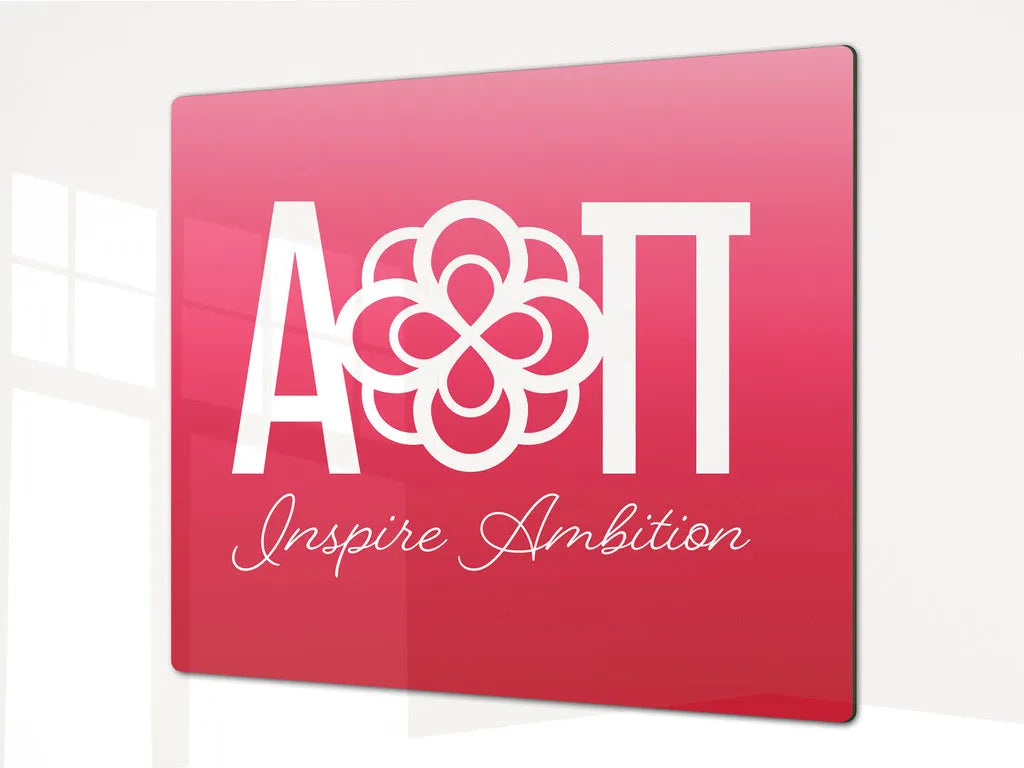 Alpha Omicron Pi Charcuterie Board Custom Party Tray - Gradient