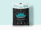 Zeta Tau Alpha XL 60x80 Sherpa Blanket - Crown Wide Band | ZTA Gifts
