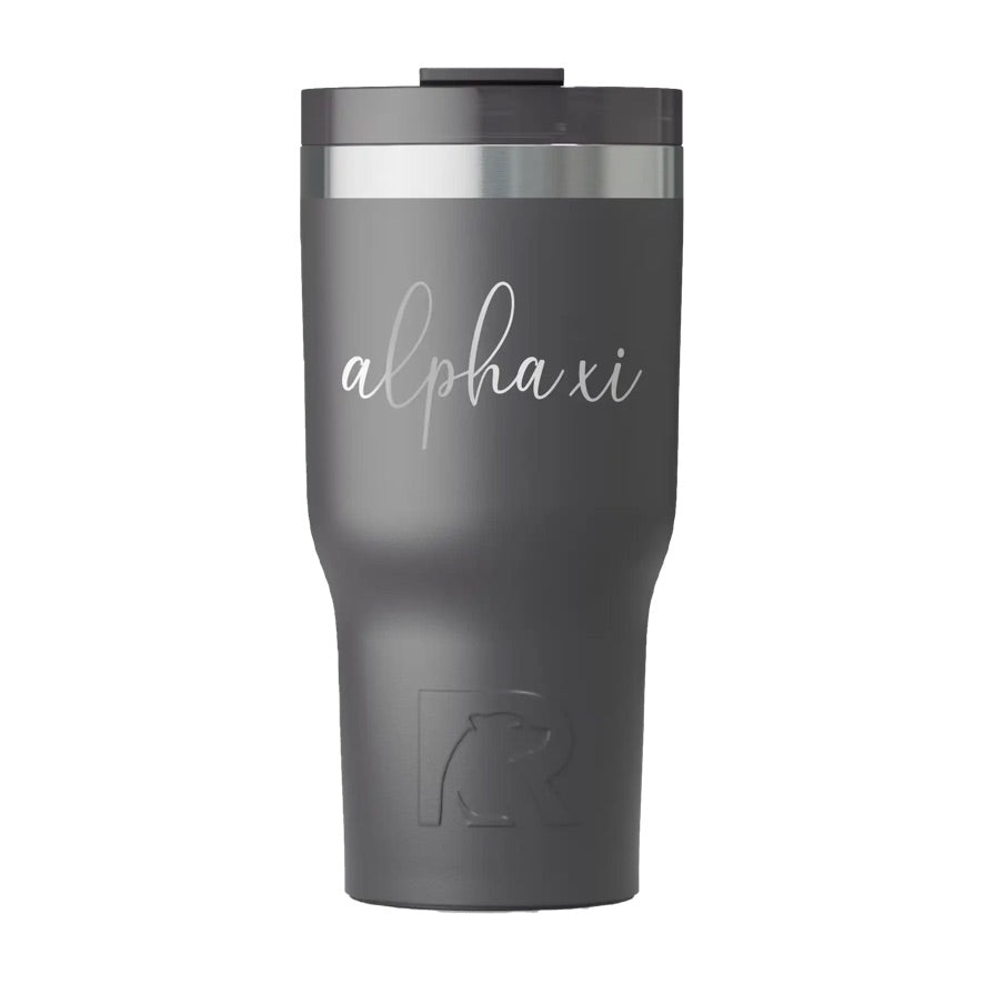 Alpha Xi RTIC 20 oz Essential Ceramic Lined Tumbler - Script