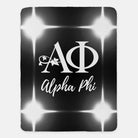 Alpha Phi XL 60x80 Sherpa Blanket - Black Flashing Lights | APhi Gifts