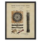 Dartboard US Patent Print | Dorm Decor for Guys Room | Wall Art
