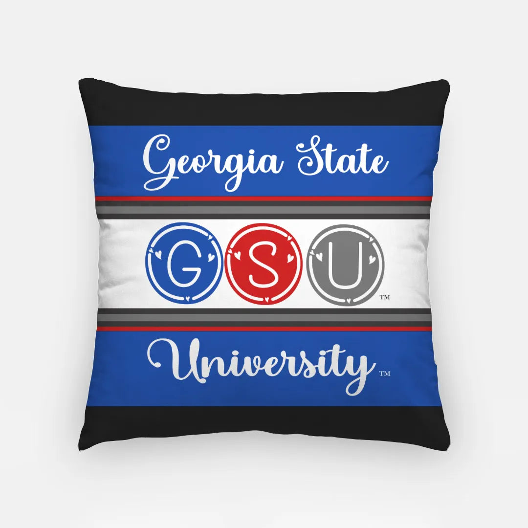 GSU Throw Pillow Cover - Dots 18" | Official Gift Shop | Merchandise | Festive Fit Home