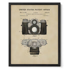 Modern Camera US Patent Wall Print | Dorm Decor | Wall Art