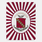 Sigma Kappa Sherpa Blanket - Coat of Arms Starburst 60"x80" | Custom Gifts | Official Merchandise | Festive Fit Home