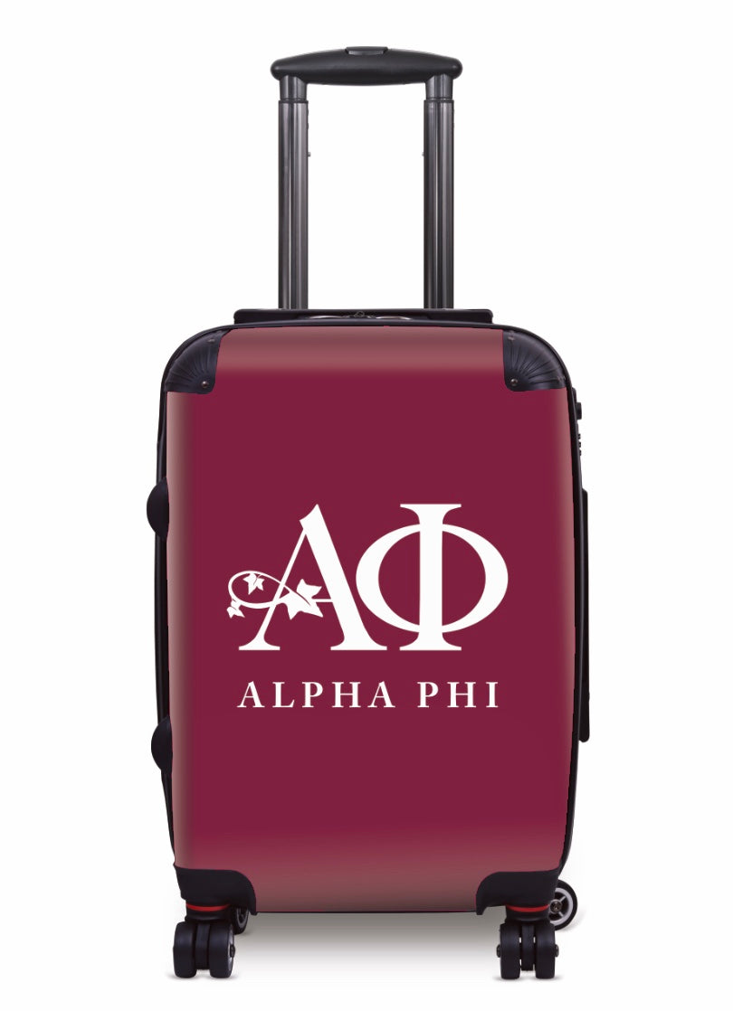 Alpha Phi 20" Carry-on Suitcase Luggage  | Custom APhi Travel Gifts