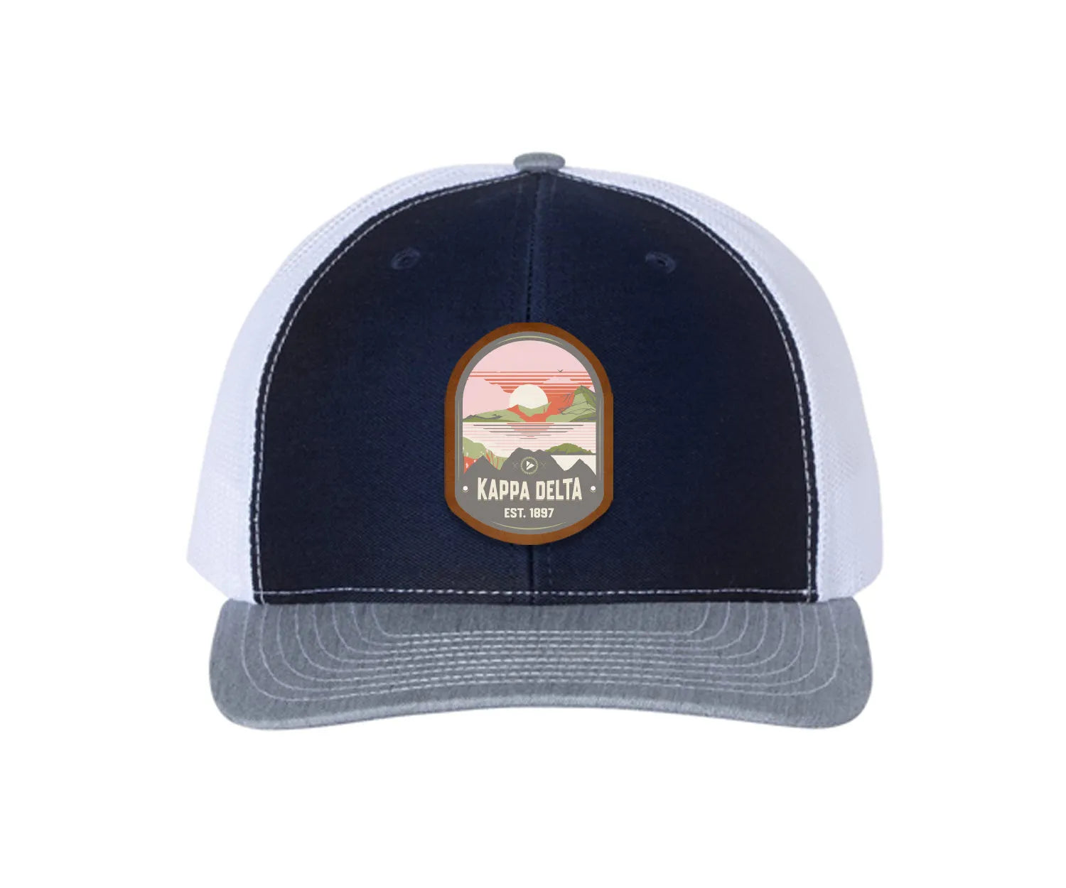 Kappa Delta Richardson 112 UV Print Leatherette Patch Trucker Hat - Ventura Trucker Hat