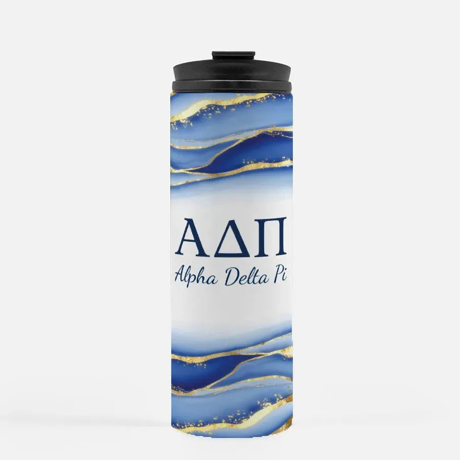 Alpha Delta Pi Thermal Tumbler 16 oz.- Geode Drinkware