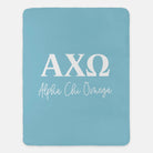 Alpha Chi Omega XL 60x80 Olympus Sherpa Blanket | AXO Custom Gifts