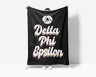 Delta Phi Epsilon Sherpa Blanket XL 60x80 Retro | Custom DPHIE Gifts