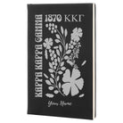 Kappa Kappa Gamma Personalized Leatherette Notebook - Retro Floral