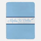 Alpha Xi Delta Blanket - Griffin Blue Traditional 60"x80" | Gifts and Dorm Decor | Festive Fit Home