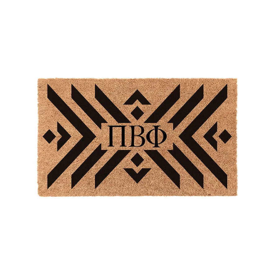 Pi Beta Phi Coir Doormat - Boho Door Mats