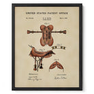 Horse Riding Saddle US Patent Art Print | Equestrian Wall Art | Dorm