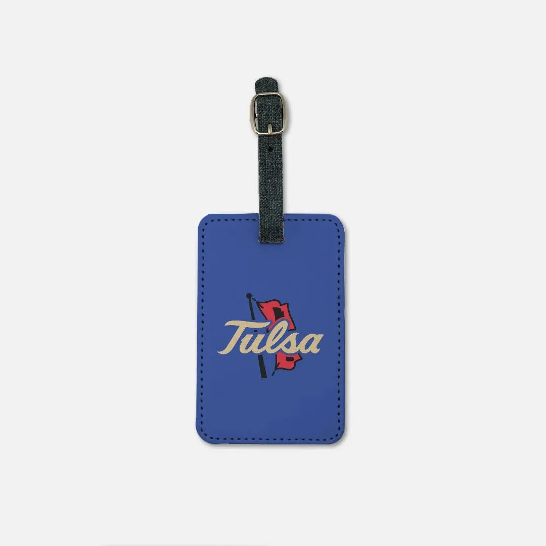 University of Tulsa Luggage Tag (Set of 2) Blue Luggage Tags