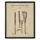Original Lacrosse Stick US Patent Art Print | Sports-Themed Dorm Decor | Campus Greek Fit