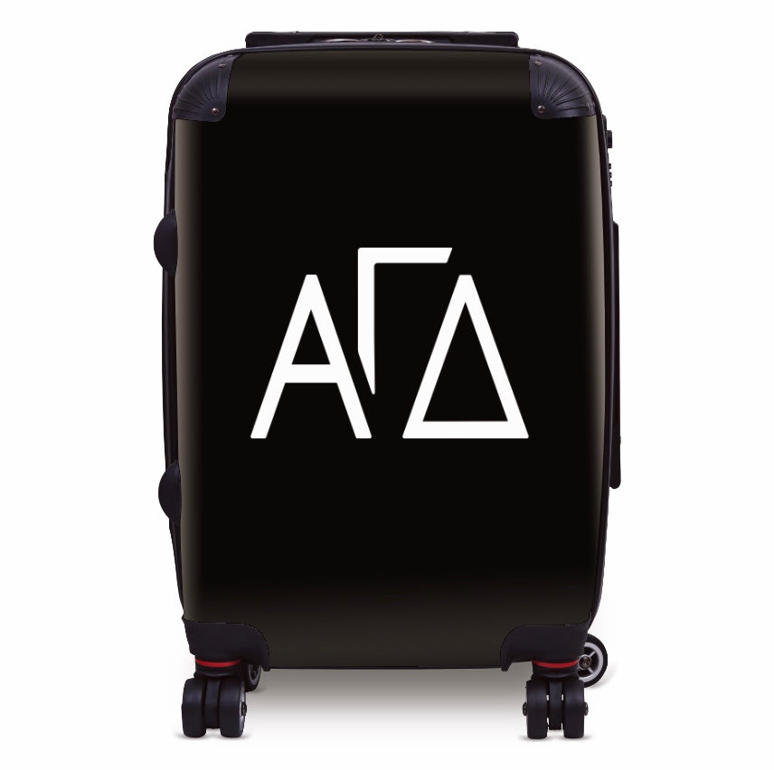 Alpha Gam 20" Carry-on Suitcase Luggage -Greek Letters | Travel Gifts